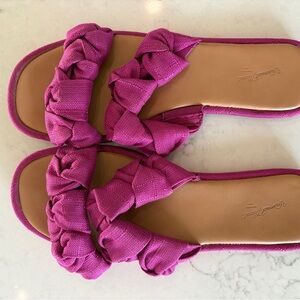 Universal Thread Braided Slide Sandals - Magenta